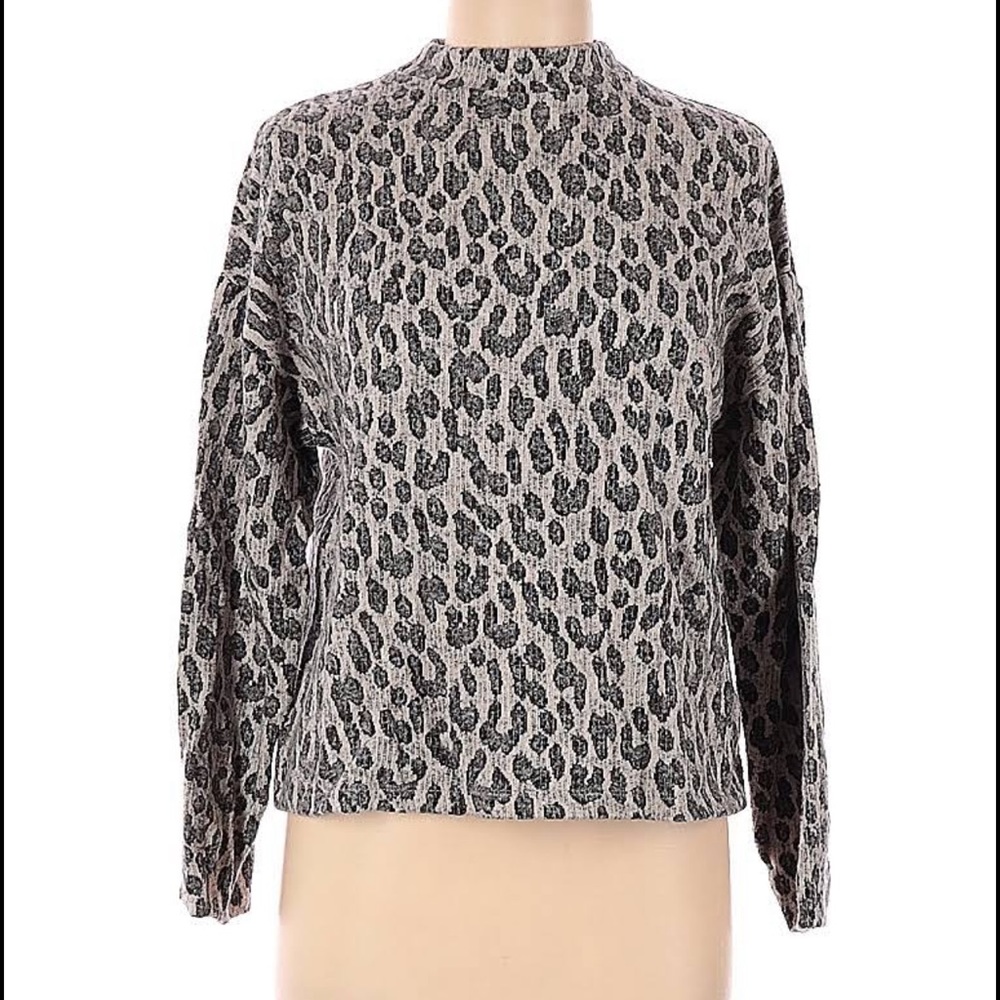 Zara cheetah print sweater